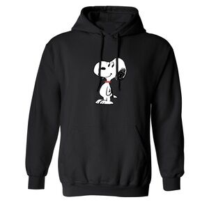 Men's Snoopy Pullover Hoodie Black
